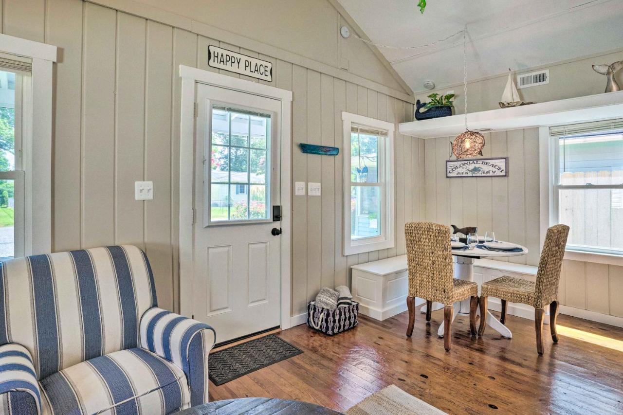 Chic Cottage With Private Yard Steps To Beach! Colonial Beach Exterior foto